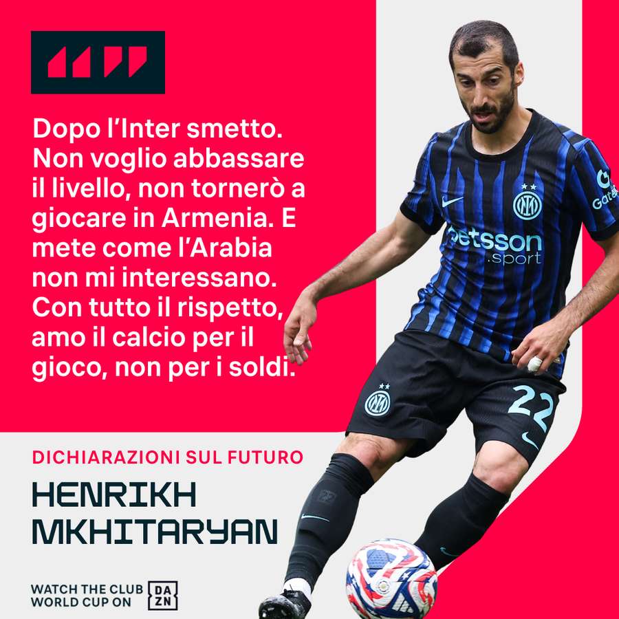 Le parole di Mkhitaryan