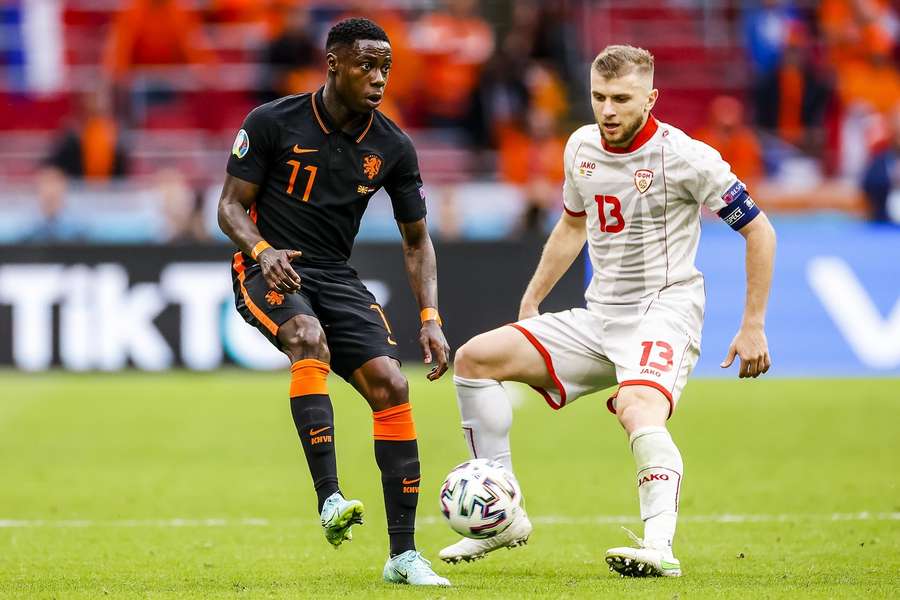 Quincy Promes a jucat pentru Olanda în timpul EURO 2020