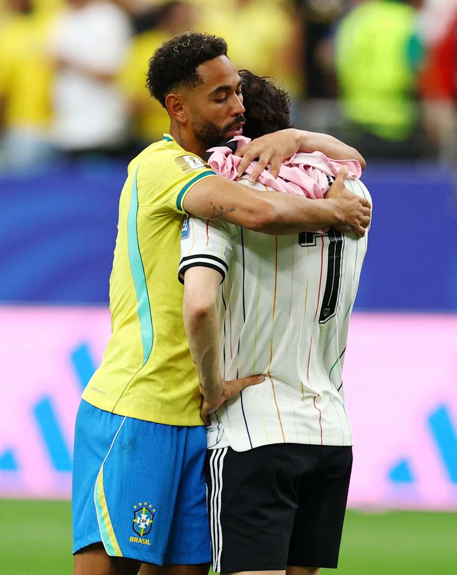 Tudo ficou em paz após a partida