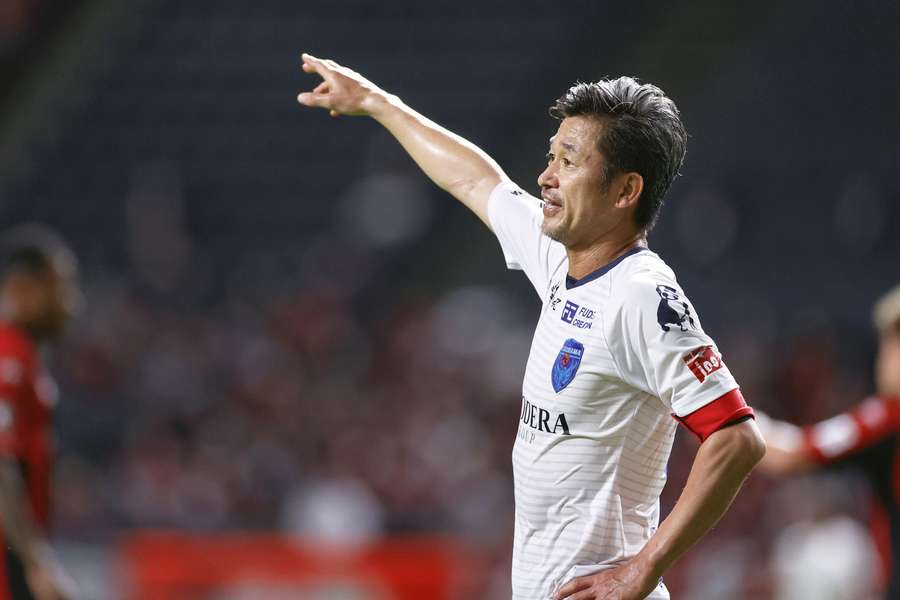 Kazuyoshi Miura playing in Japan in 2020