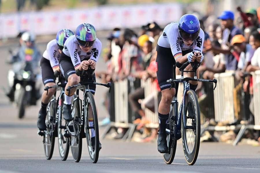 Das deutsche Mixed verpasste die fünfte Medaille in der Mixed-Team-Staffel