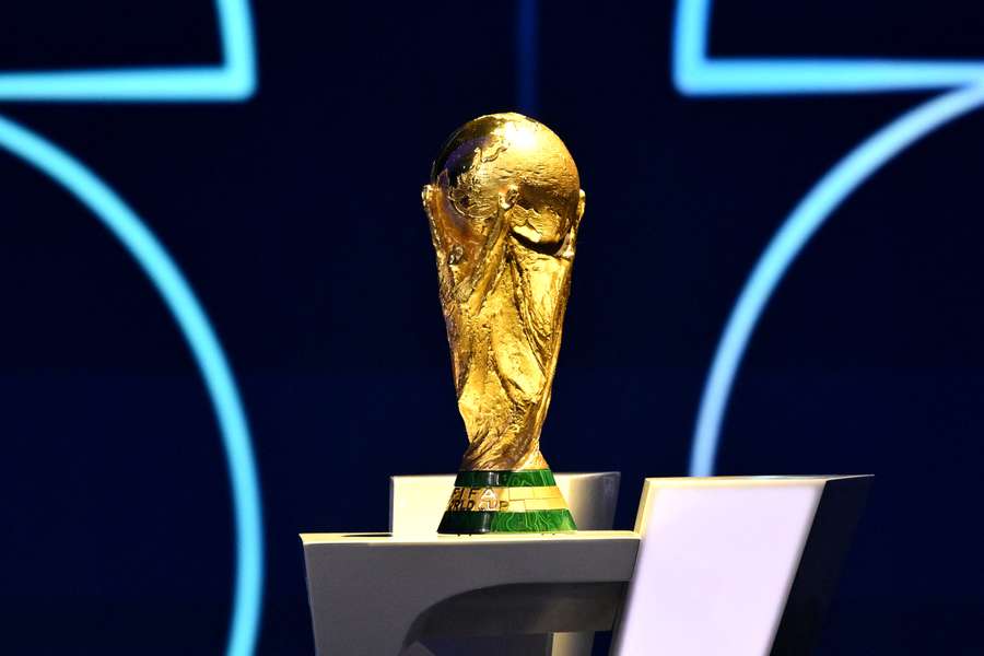 The FIFA World Cup Trophy is displayed during the World Cup draw earlier this month The FIFA World Cup Trophy is displayed during the World Cup draw earlier this month
