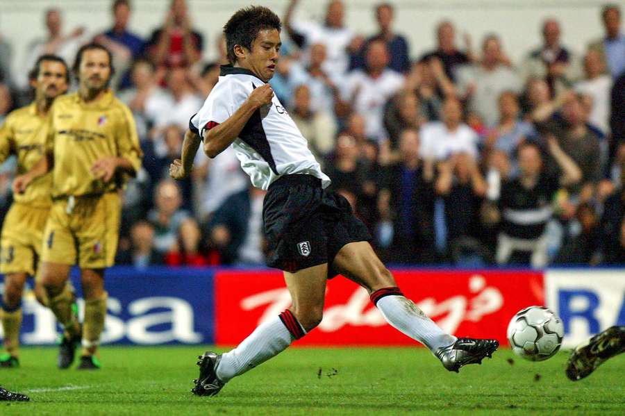 Inamoto in action for Fulham in 2002