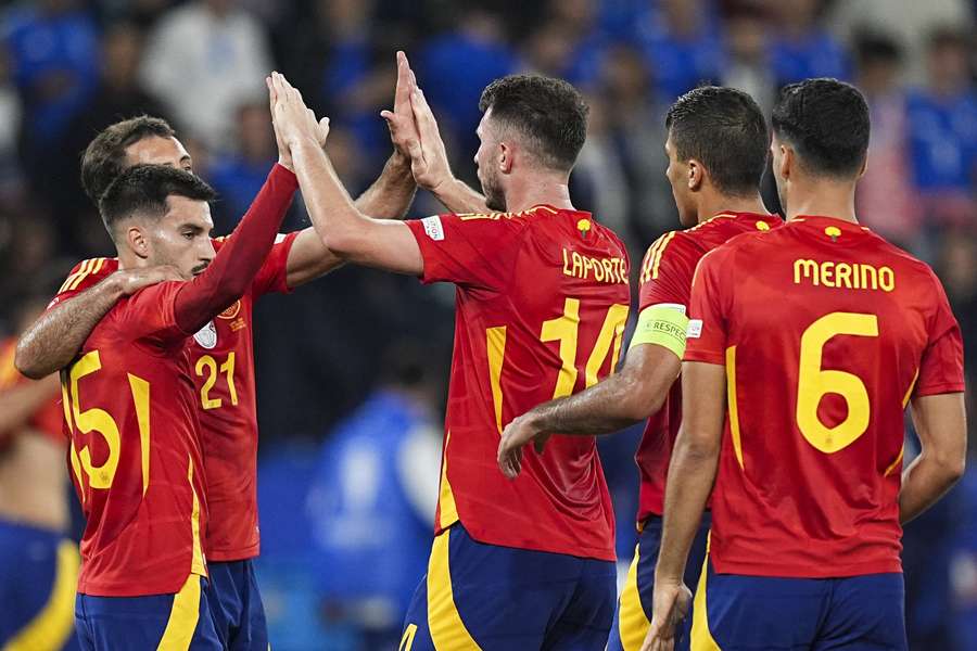 La Spagna festeggia la vittoria