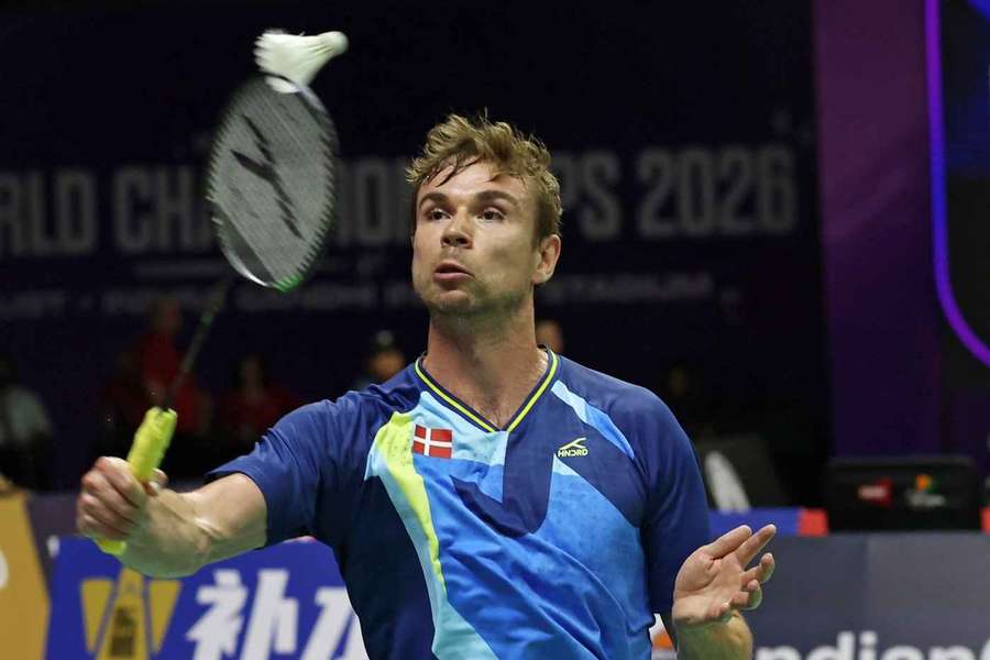 Rasmus Gemke showed impressive form against Vitidsarn on Tuesday evening Rasmus Gemke showed impressive form against Vitidsarn on Tuesday evening