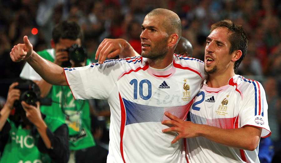 Überragten gegen Spanien: Franck Ribery und Zinedine Zidane Überragten gegen Spanien: Franck Ribery und Zinedine Zidane