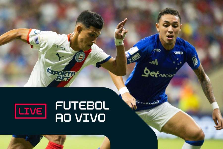 Erick Pulga e Kauã Moraes em Bahia 1x2 Cruzeiro, pelo Brasileirão
