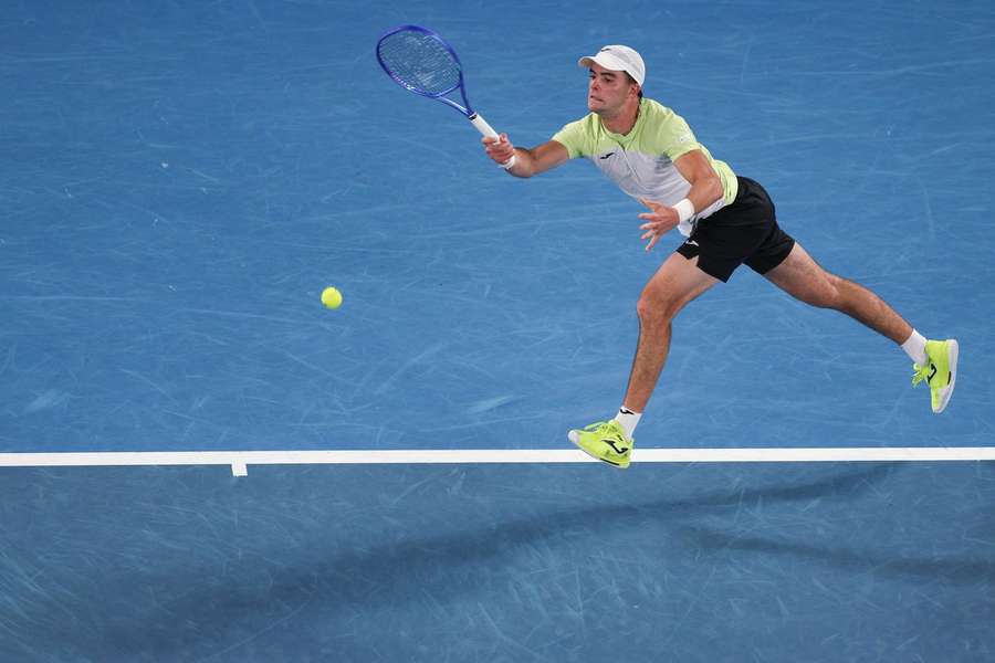 Jaime Faria perdeu com Djokovic