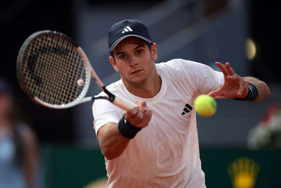 Rafa Jódar, durante su partido ante De Jong