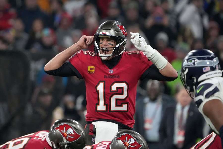 Tom Brady in actie in de Allianz Arena