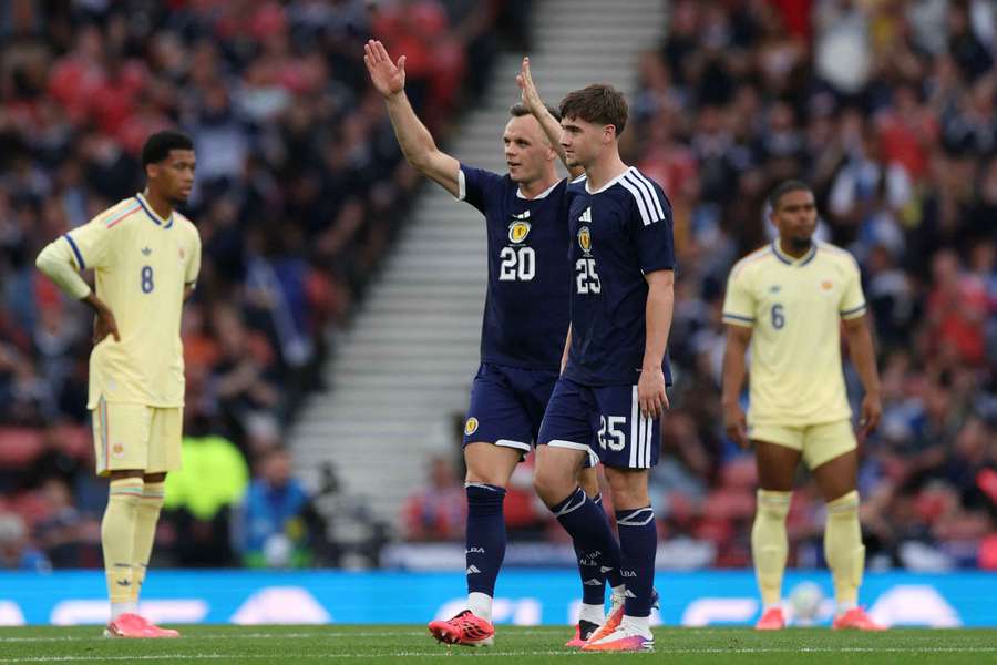 Shankland scored a brace for Scotland