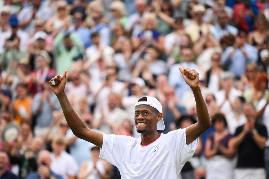 Unseeded Christopher Eubanks beat Stefanos Tsitsipas to reach the Wimbledon quarter-finals