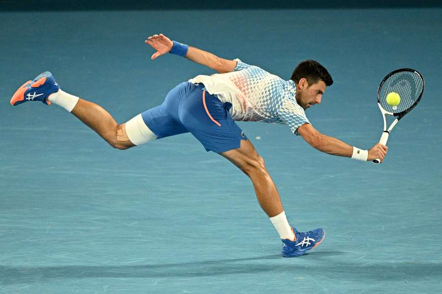 Novak Djokovic hatte im Sechzehntelfinale mit Oberschenkelproblemen zu kämpfen.