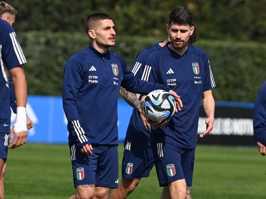 Seleção Italiana realiza treinamento antes de enfrentar a Inglaterra