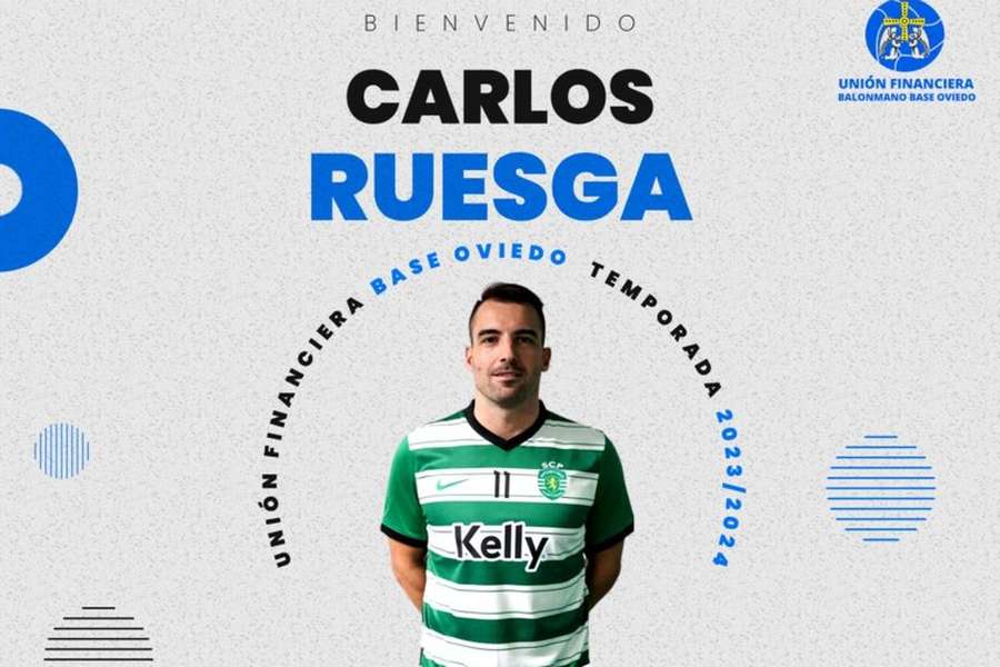 Carlos Ruesga oficializado no Oviedo