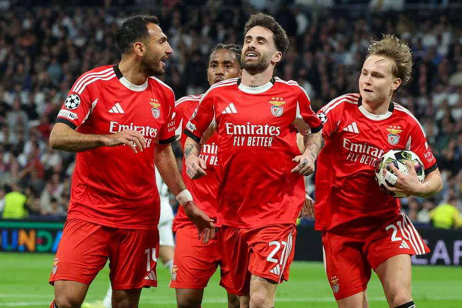 Rafa Silva marcou o primeiro golo da partida