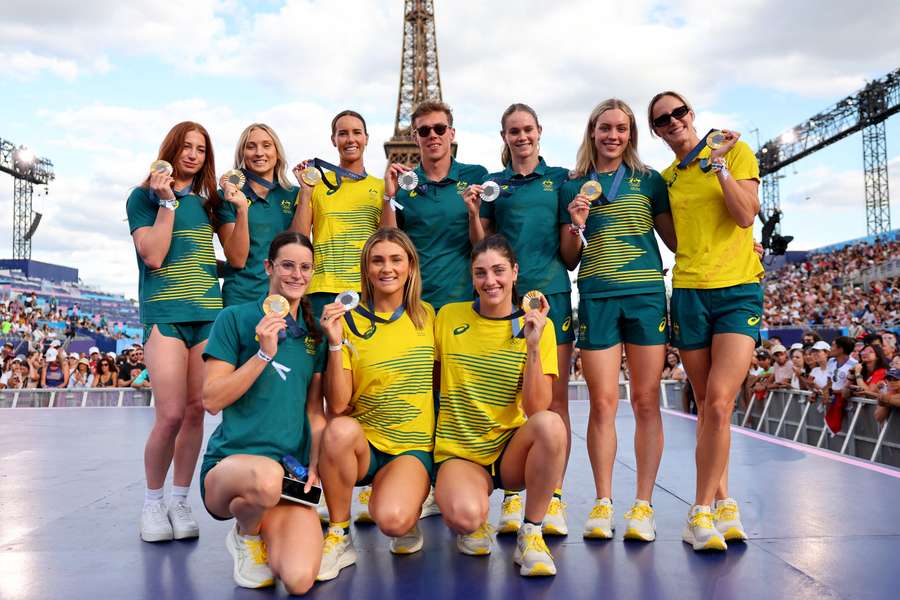 Les nageurs australiens aux JO 2024.