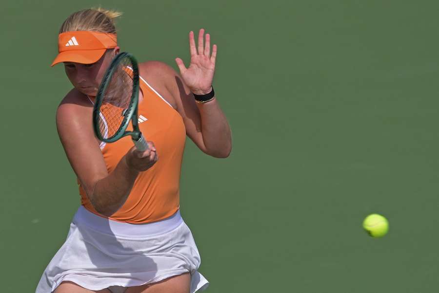 Clara Tauson showed impressive form against Linette