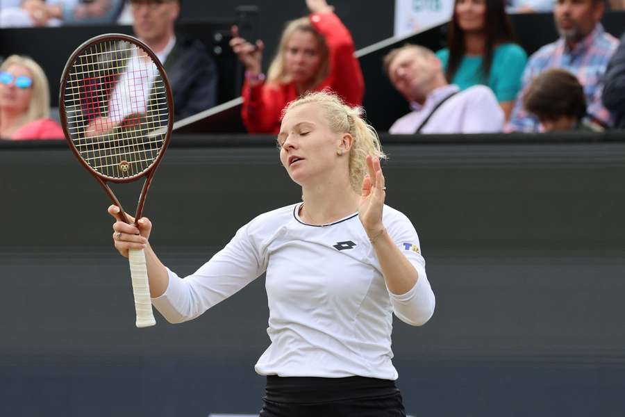 Kateryna Siniakova não conseguiu o triunfo que queria