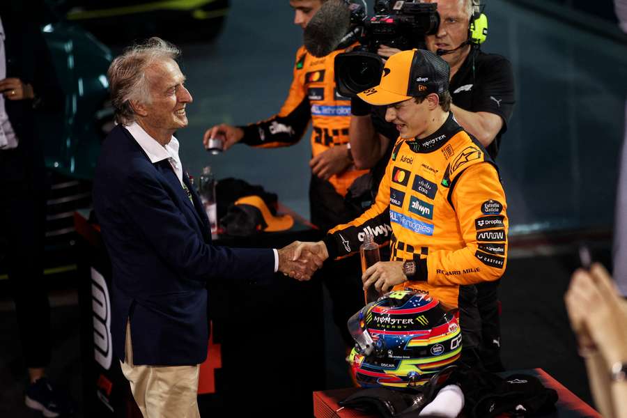 Luca Cordero di Montezemolo e Oscar Piastri