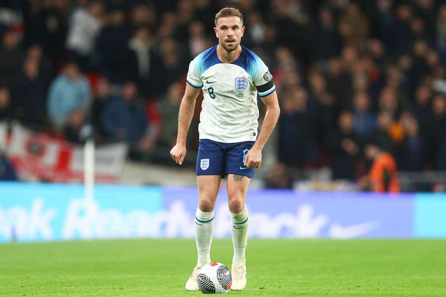 Henderson in actie voor Engeland