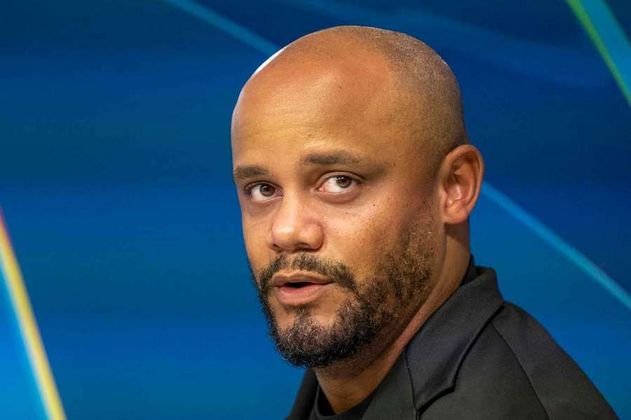 Vincent Kompany auf der Pressekonferenz am Montagabend.