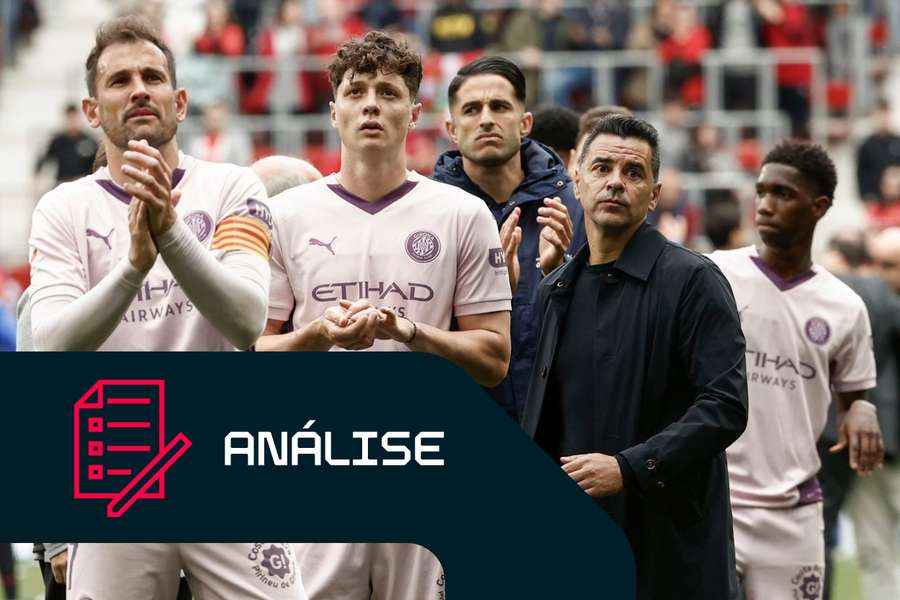 Girona não conseguiu manter o nível da época passada