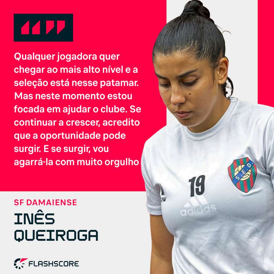 Inês Queiroga alimenta o sonho de chegar à seleção principal