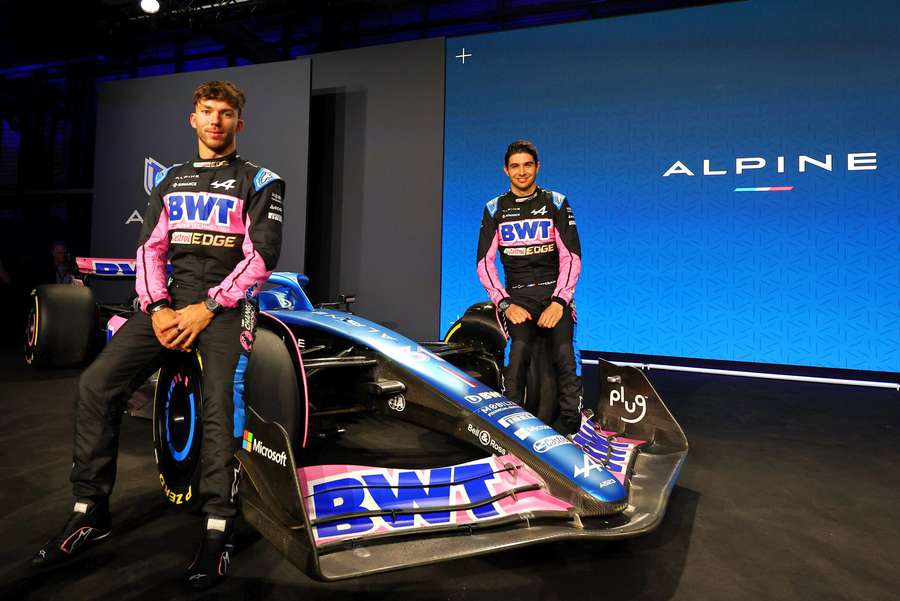 Pierre Gasly e Esteban Ocon formam a dupla de pilotos da Alpine para 2023