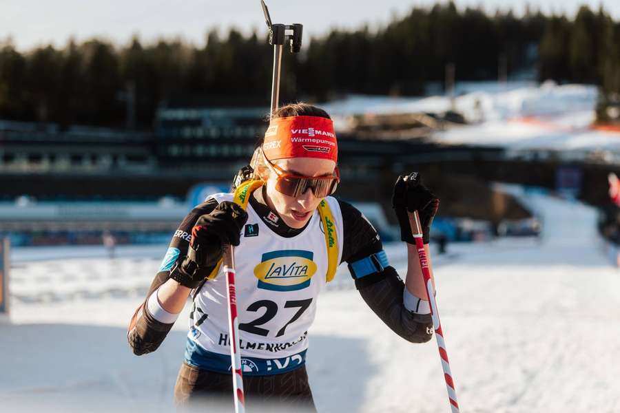 Vanessa Voigt beim Sprint.