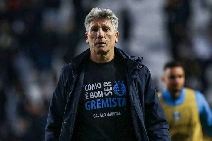 Renato não foi o gremista mais feliz do mundo na noite de quinta