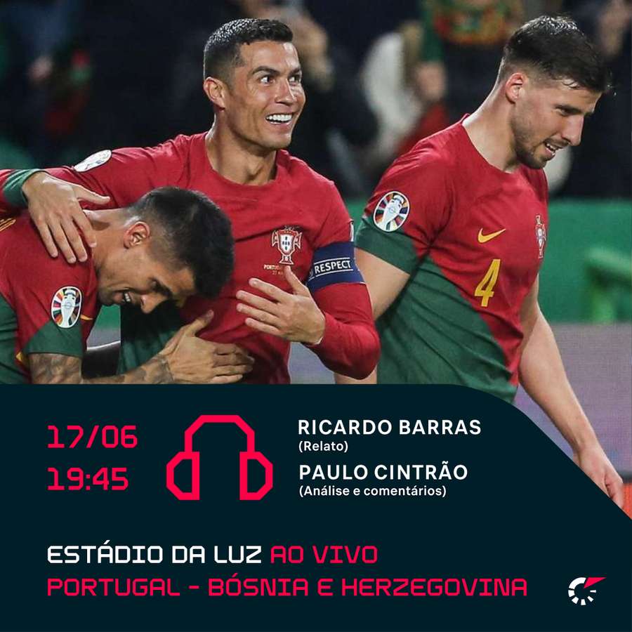 Acompanhe o relato ao vivo na aplicação ou no site Acompanhe o relato ao vivo na aplicação ou no site