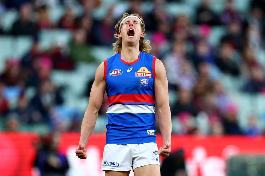 In-form Bulldogs forward Aaron Naughton is expected to have a field day against the Eagles.