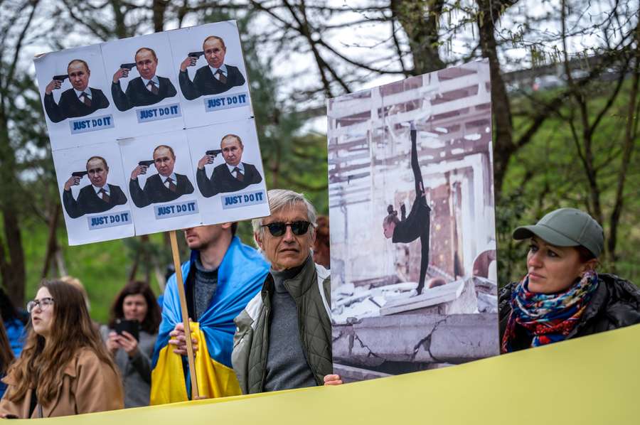 Afgelopen weekend werd er volop geprotesteerd voor het kantoor van het IOC in Lausanne