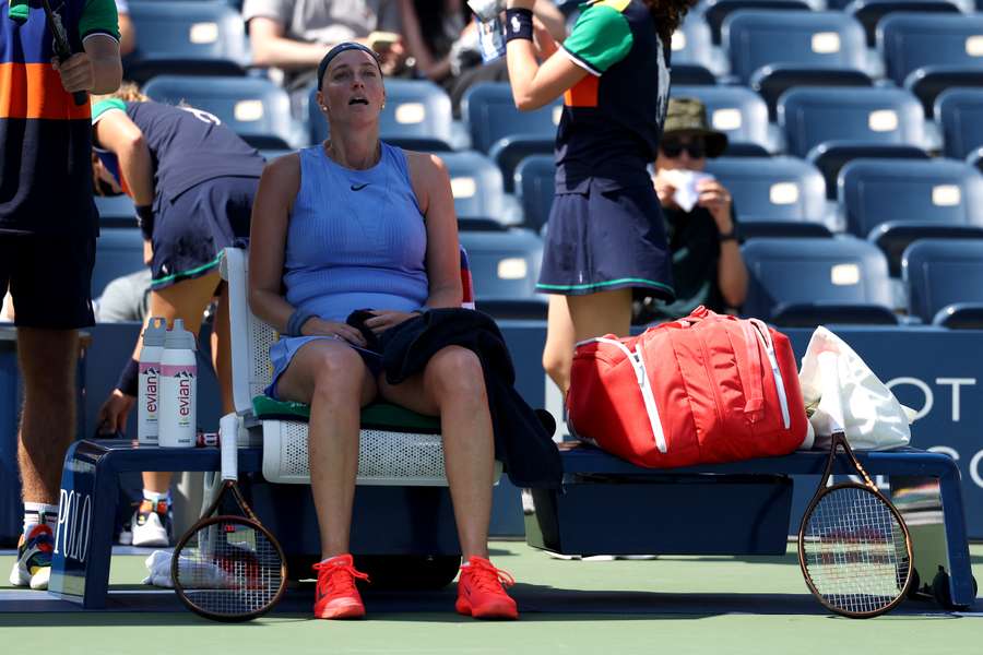 L'ultima partita in carriera della Kvitova non è andata nel verso giusto.