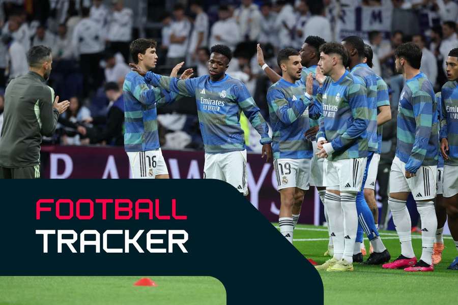 Real Madrid's players warm up Real Madrid's players warm up