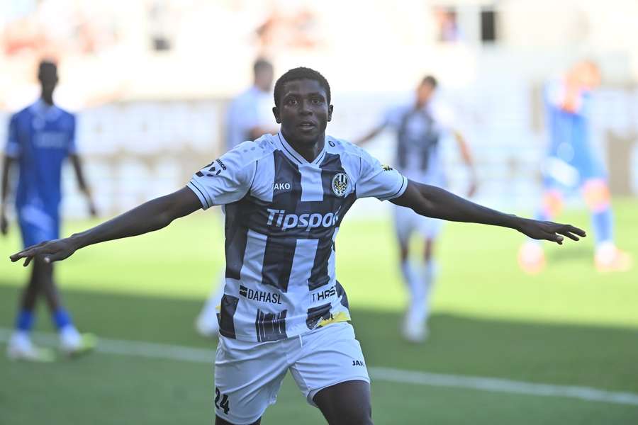 Umar v zápase s Baníkem Ostrava.