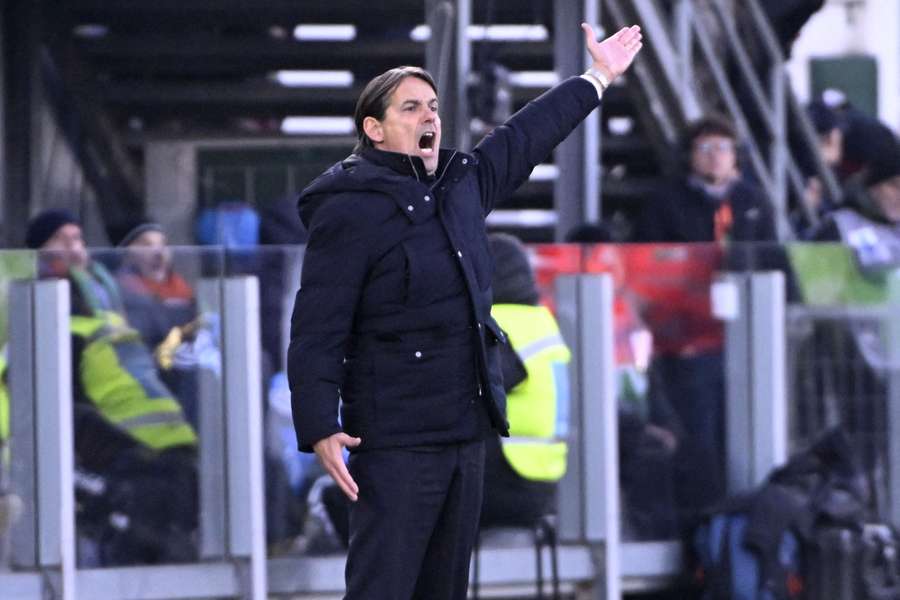 Simone Inzaghi durante Venezia-Inter