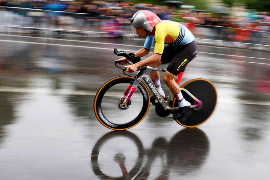 Remco Evenepoel in action