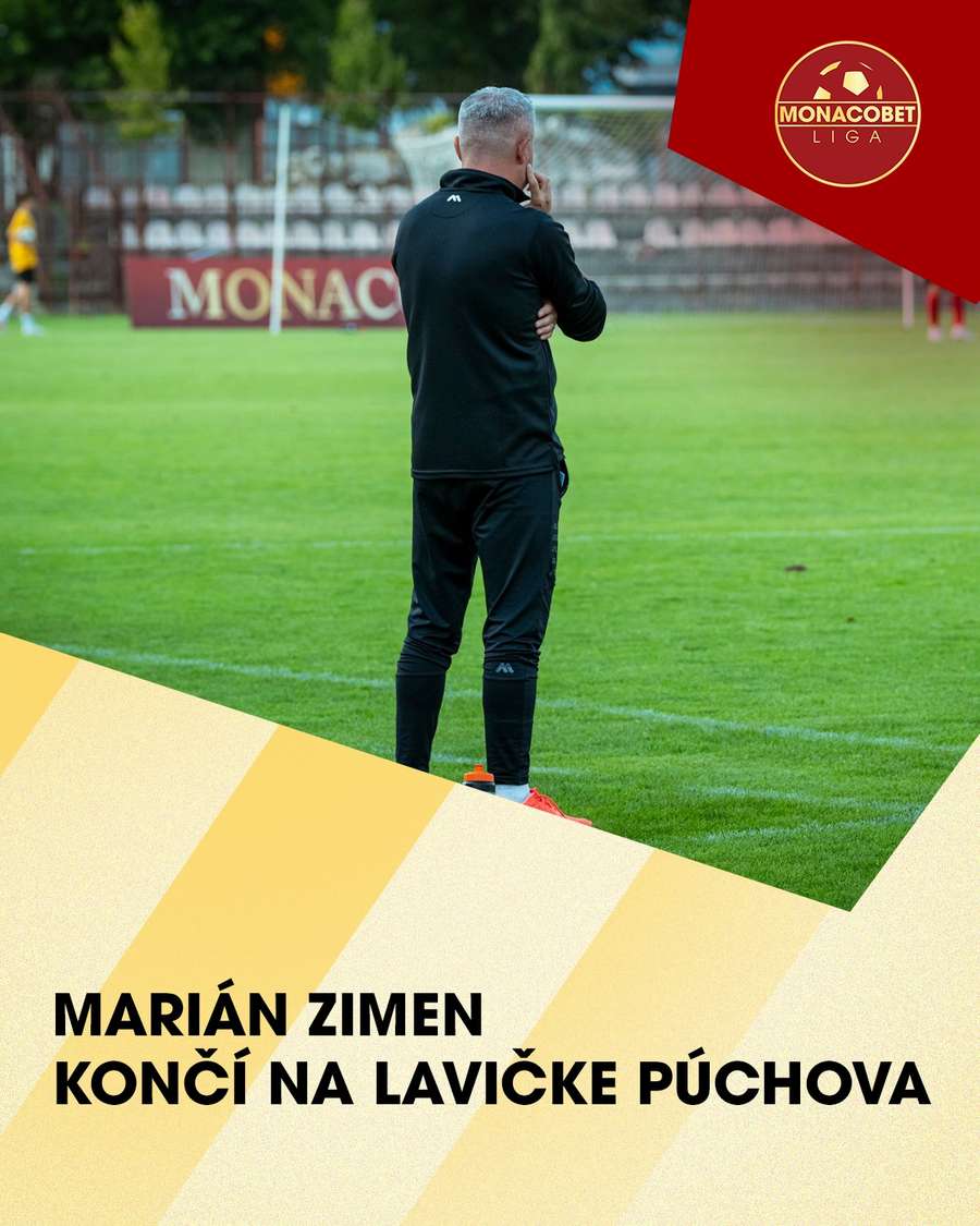 Zimen už nie je šéfom lavičky Púchova.
