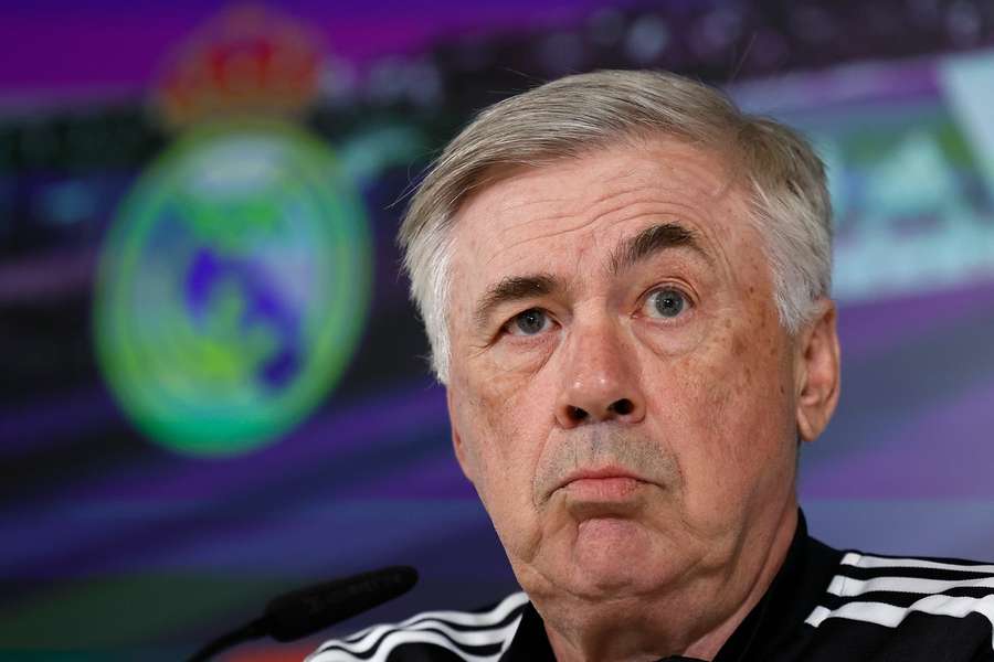 Carlo Ancelotti la conferința de presă de dinaintea partidei cu Barcelona din Cupa Spaniei