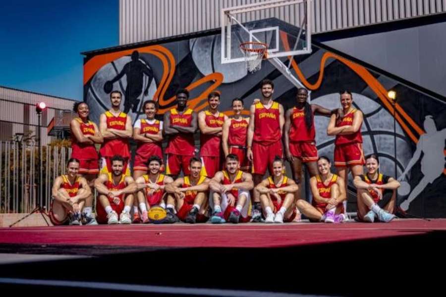 Las selecciones españolas 3x3, durante su concentración en Valencia Las selecciones españolas 3x3, durante su concentración en Valencia