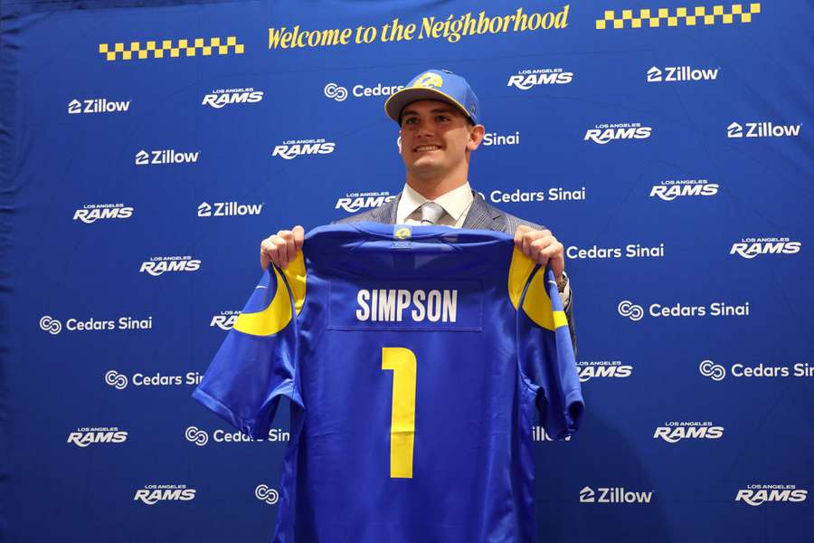Ty Simpson gets drafted by the Los Angeles Rams 