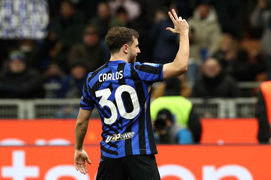 Carlos Augusto fez seu segundo gol pela Inter de Milão na temporada