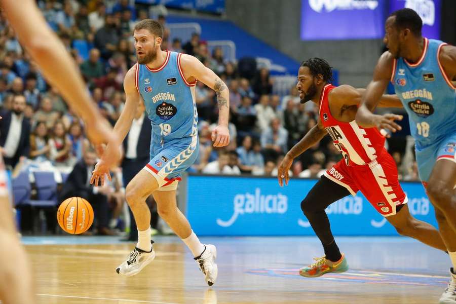 Mavra y Durham durante el Breogán-Girona