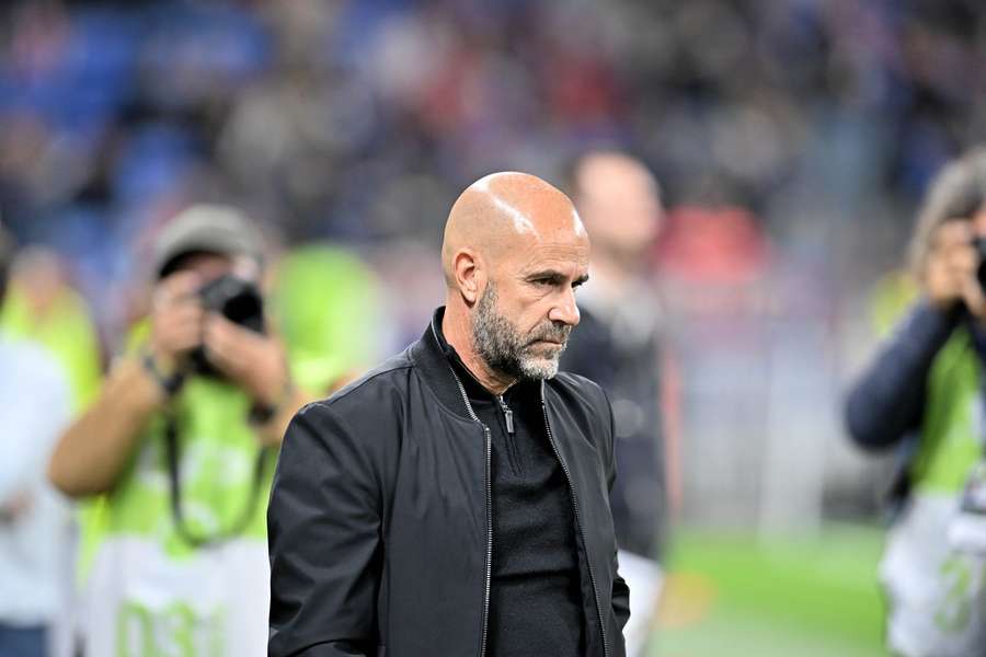 Peter Bosz vendredi après le match nul 1-1 face à Toulouse.