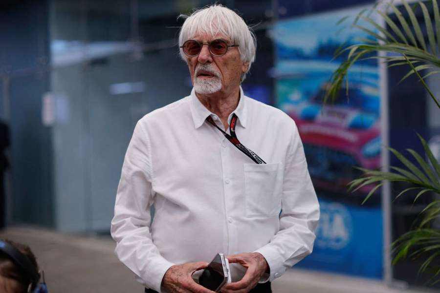 Former chief executive of the Formula One Group Bernie Ecclestone