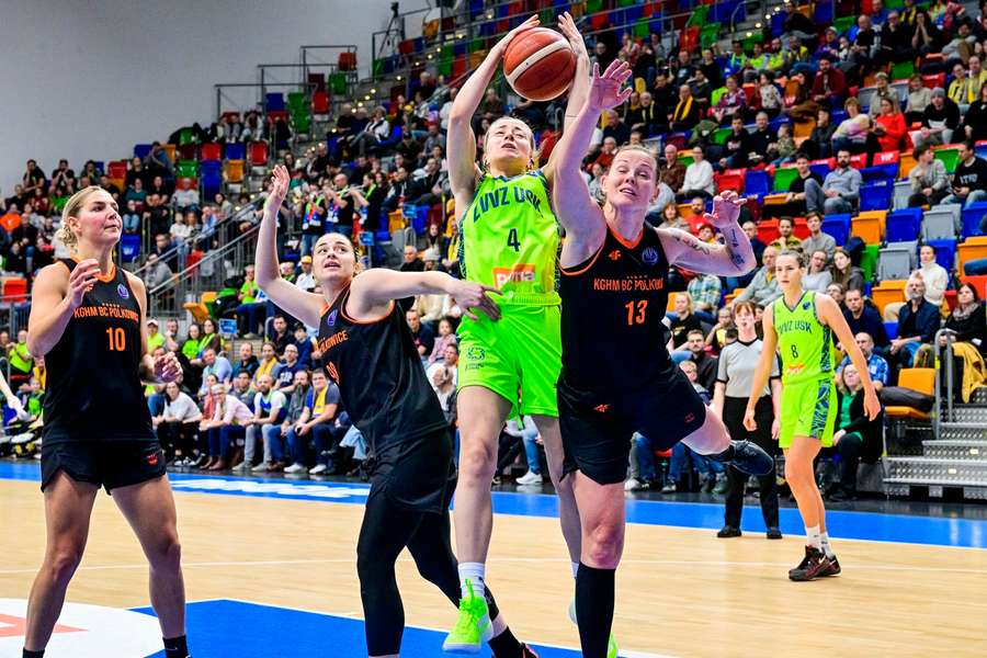 Hráčky USK Praha deklasovaly Polkowice 82:45.