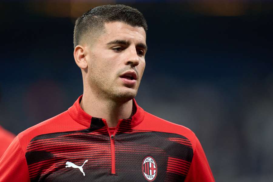 Álvaro Morata ao serviço do AC Milan