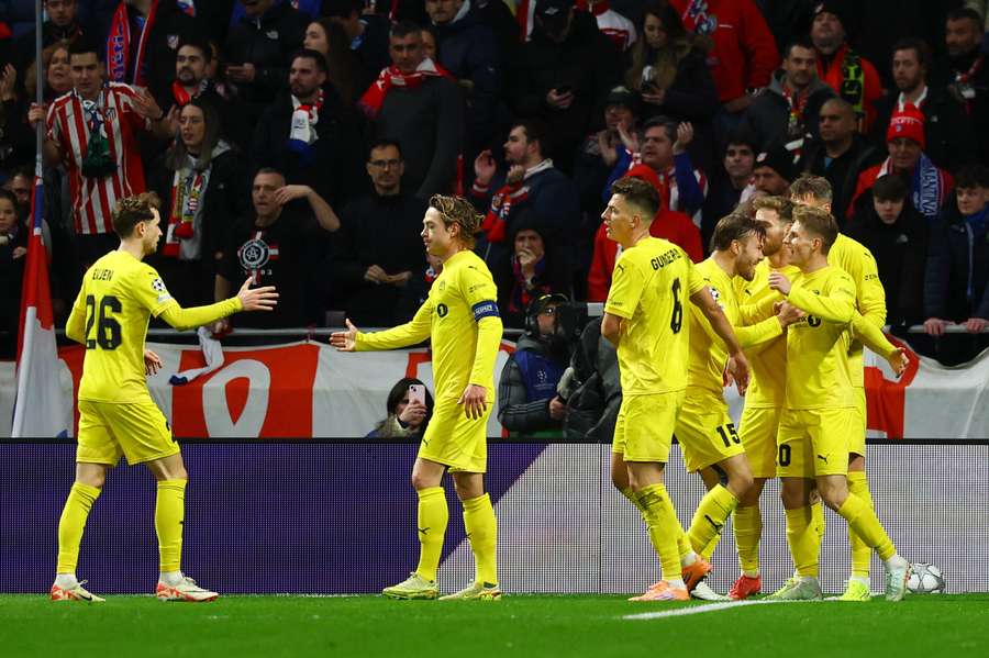 Bodo/Glimt celebrate against Atletico